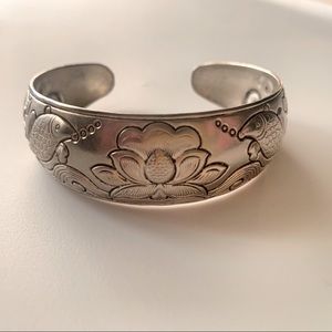 Silver cuff bracelet